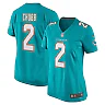 Zennovawear Women's Miami Dolphins Bradley Chubb Aqua Game Player Jersey