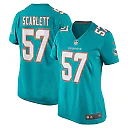 Zennovawear Women's Miami Dolphins Brennan Scarlett Aqua Game Jersey