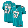 Zennovawear Women's Miami Dolphins Brennan Scarlett Aqua Game Jersey