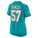 Zennovawear Women's Miami Dolphins Brennan Scarlett Aqua Game Jersey