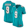 Zennovawear Women's Miami Dolphins Calvin Jackson Aqua Home Game Player Jersey