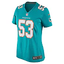 Zennovawear Women's Miami Dolphins Cameron Goode Aqua Game Player Jersey