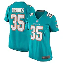 Zennovawear Women's Miami Dolphins Christopher Brooks Aqua Team Game Jersey