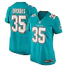 Zennovawear Women's Miami Dolphins Christopher Brooks Aqua Team Game Jersey