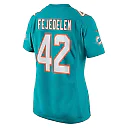 Zennovawear Women's Miami Dolphins Clayton Fejedelem Aqua Game Jersey