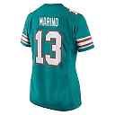 Zennovawear Women's Miami Dolphins Dan Marino Aqua Retired Player Jersey