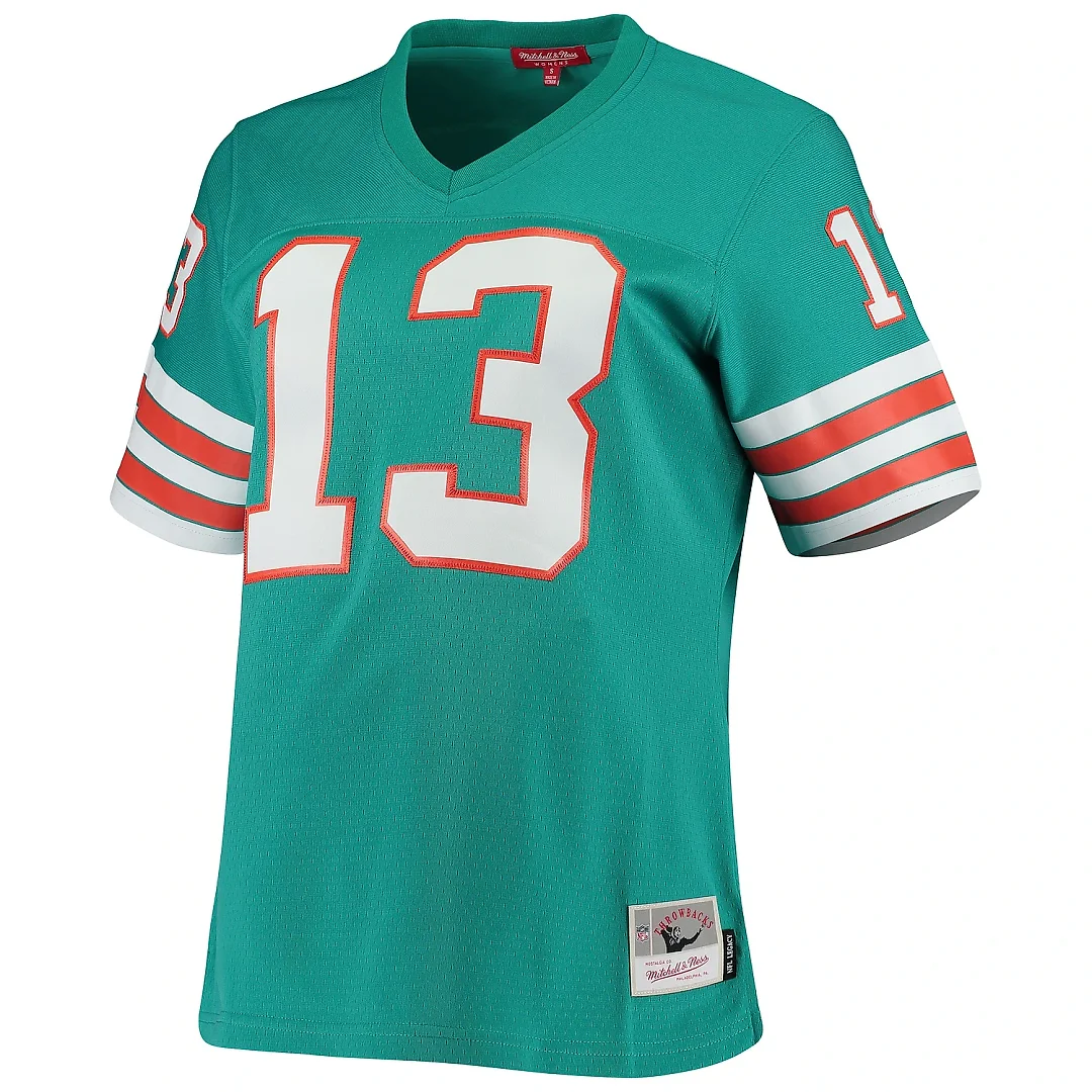 Zennovawear Women's Miami Dolphins Dan Marino Mitchell & Ness Aqua 1984 Legacy Jersey