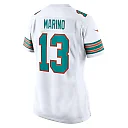 Zennovawear Women's Miami Dolphins Dan Marino White Retired Player Jersey