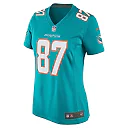 Zennovawear Women's Miami Dolphins Freddie Swain Aqua Game Jersey