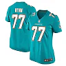 Zennovawear Women's Miami Dolphins Isaiah Wynn Aqua Game Jersey