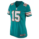 Zennovawear Women's Miami Dolphins Jaelan Phillips Aqua Alternate Game Jersey