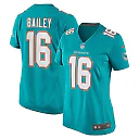 Zennovawear Women's Miami Dolphins Jake Bailey Aqua Game Player Jersey