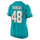 Zennovawear Women's Miami Dolphins Jake Bargas Aqua Home Game Player Jersey