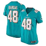 Zennovawear Women's Miami Dolphins Jake Bargas Aqua Home Game Player Jersey