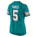 Zennovawear Women's Miami Dolphins Jalen Ramsey Aqua Alternate Game Jersey