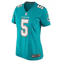 Zennovawear Women's Miami Dolphins Jalen Ramsey Aqua Player Jersey