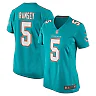 Zennovawear Women's Miami Dolphins Jalen Ramsey Aqua Player Jersey