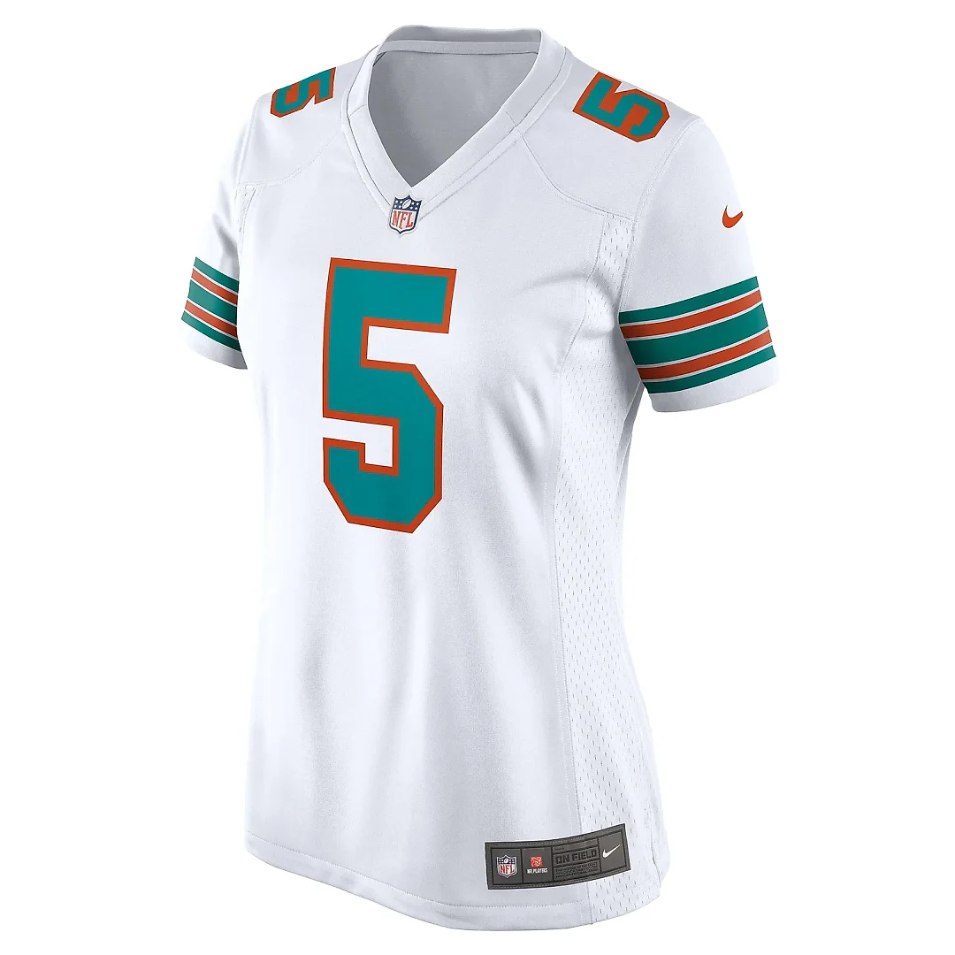 Zennovawear Women's Miami Dolphins Jalen Ramsey White Alternate Game Jersey