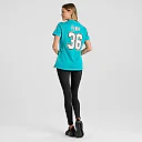 Zennovawear Women's Miami Dolphins Jamal Perry Aqua Home Game Player Jersey