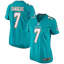 Zennovawear Women's Miami Dolphins Jason Sanders Aqua Game Jersey