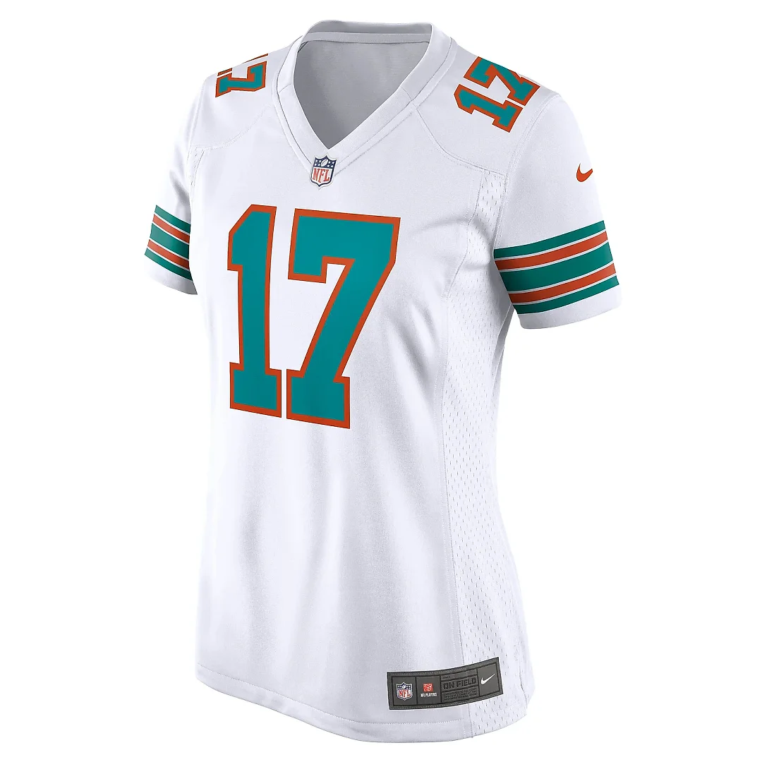 Zennovawear Women's Miami Dolphins Jaylen Waddle White Game Jersey