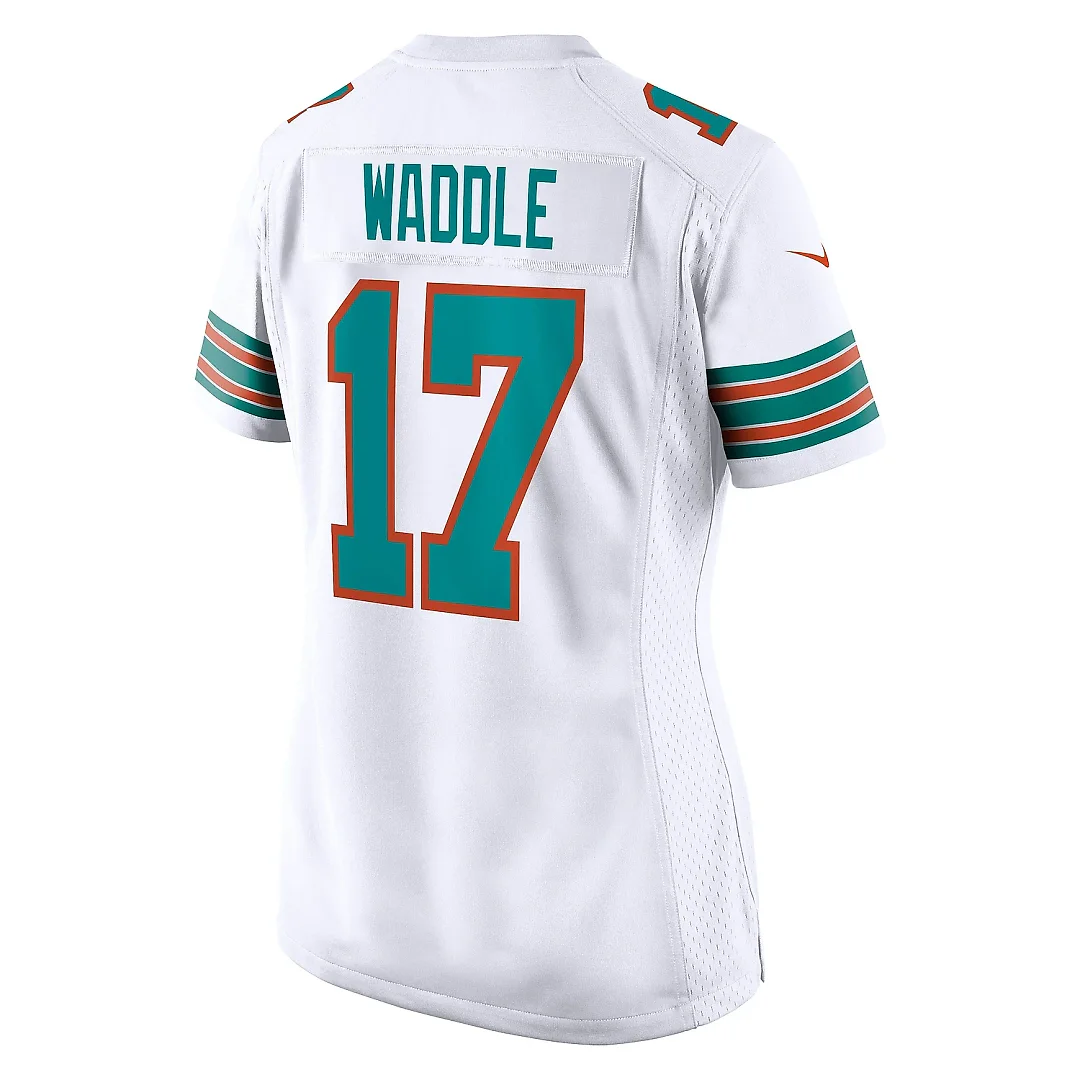 Zennovawear Women's Miami Dolphins Jaylen Waddle White Game Jersey