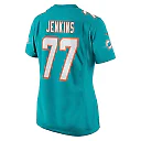 Zennovawear Women's Miami Dolphins John Jenkins Aqua Game Player Jersey