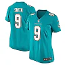 Zennovawear Women's Miami Dolphins Jonnu Smith Aqua Game Jersey
