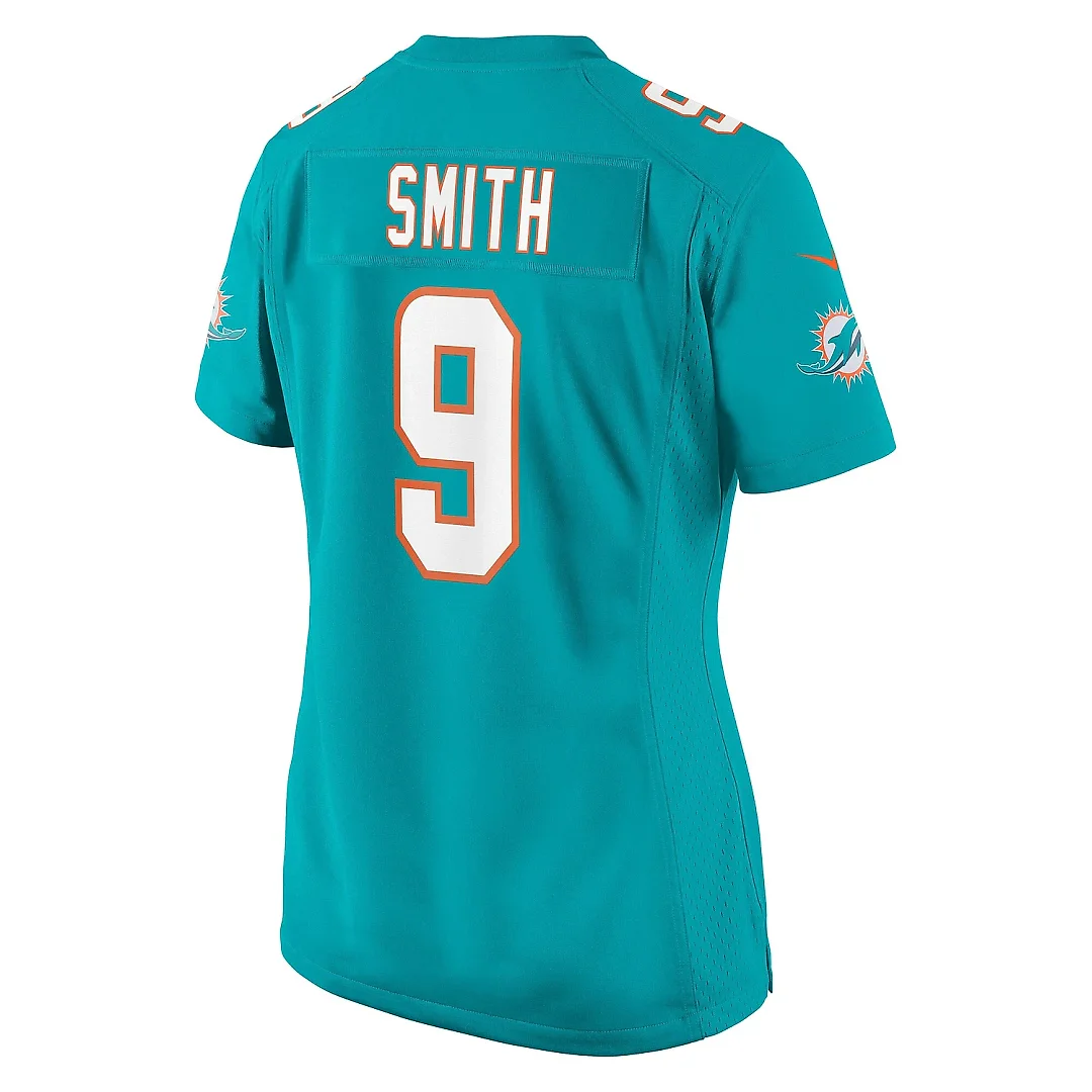 Zennovawear Women's Miami Dolphins Jonnu Smith Aqua Game Jersey