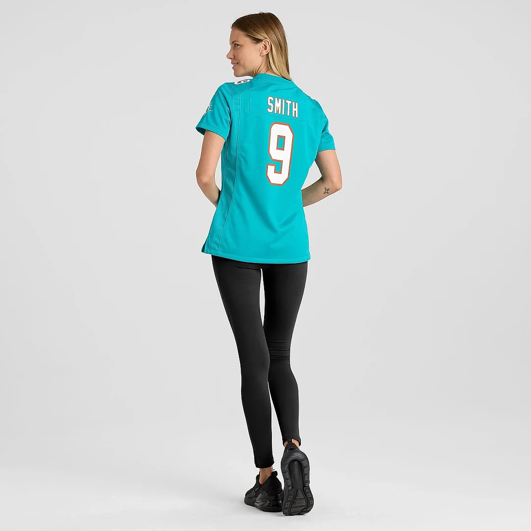 Zennovawear Women's Miami Dolphins Jonnu Smith Aqua Game Jersey