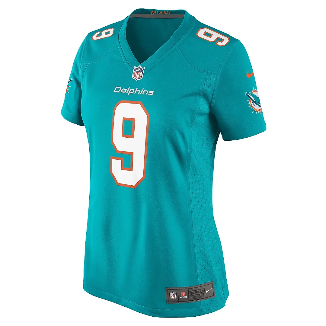 Zennovawear Women's Miami Dolphins Jonnu Smith Aqua Game Jersey