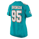 Zennovawear Women's Miami Dolphins Josiah Bronson Aqua Home Game Player Jersey