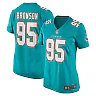 Zennovawear Women's Miami Dolphins Josiah Bronson Aqua Home Game Player Jersey