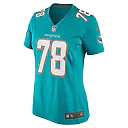 Zennovawear Women's Miami Dolphins Justin Ellis Aqua Game Jersey