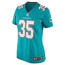 Zennovawear Women's Miami Dolphins Ka'Dar Hollman Aqua Home Game Player Jersey