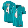 Zennovawear Women's Miami Dolphins Kader Kohou Aqua Game Player Jersey