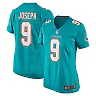 Zennovawear Women's Miami Dolphins Kelvin Joseph Aqua Team Game Jersey