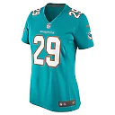 Zennovawear Women's Miami Dolphins Kendall Fuller Aqua Game Jersey