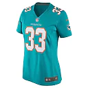 Zennovawear Women's Miami Dolphins Lamical Perine Aqua Home Game Player Jersey