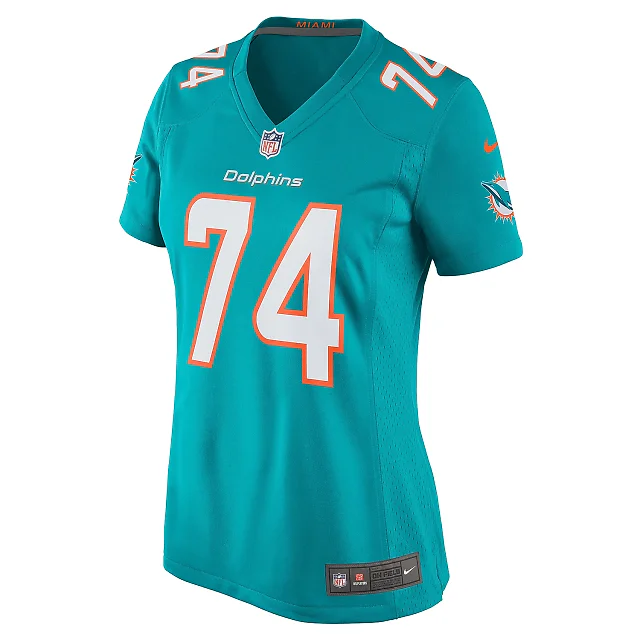 Zennovawear Women's Miami Dolphins Liam Eichenberg Aqua Game Jersey