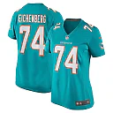 Zennovawear Women's Miami Dolphins Liam Eichenberg Aqua Game Jersey