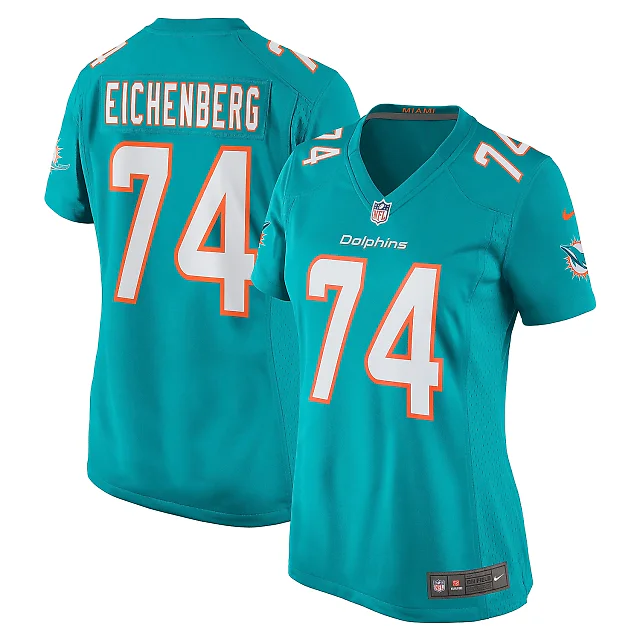 Zennovawear Women's Miami Dolphins Liam Eichenberg Aqua Game Jersey