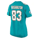 Zennovawear Women's Miami Dolphins Malik Washington Aqua Game Jersey