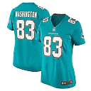 Zennovawear Women's Miami Dolphins Malik Washington Aqua Game Jersey