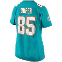 Zennovawear Women's Miami Dolphins Mark Duper Aqua Game Retired Player Jersey