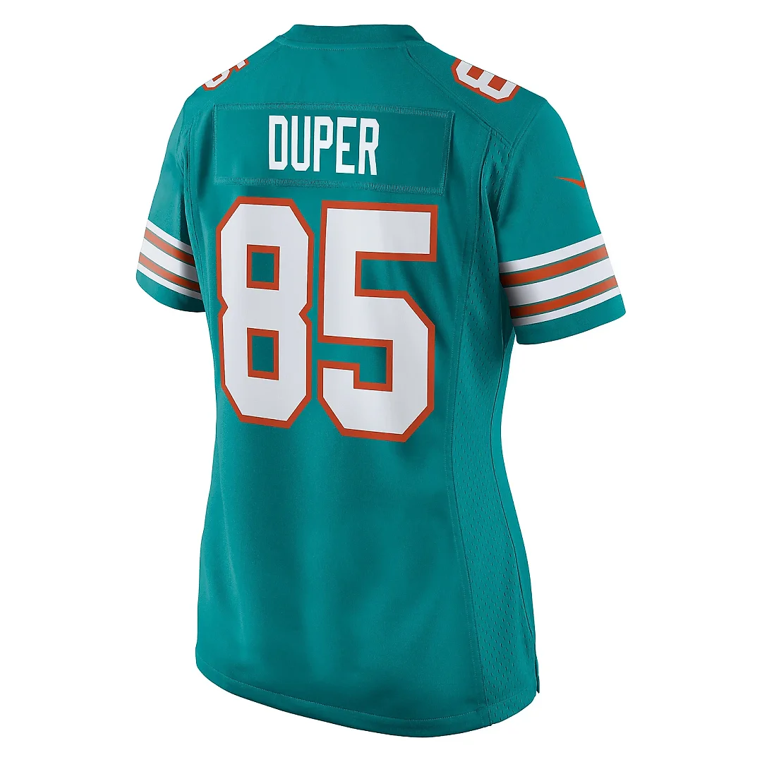 Zennovawear Women's Miami Dolphins Mark Duper Aqua Retired Player Jersey
