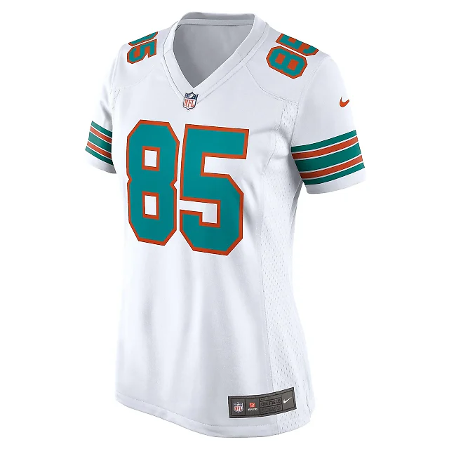 Zennovawear Women's Miami Dolphins Mark Duper White Retired Player Jersey