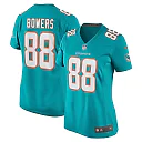 Zennovawear Women's Miami Dolphins Nick Bowers Aqua Team Game Jersey