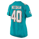 Zennovawear Women's Miami Dolphins Nik Needham Aqua Game Jersey