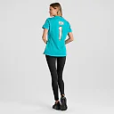 Zennovawear Women's Miami Dolphins Number 1 Mom Aqua Game Jersey